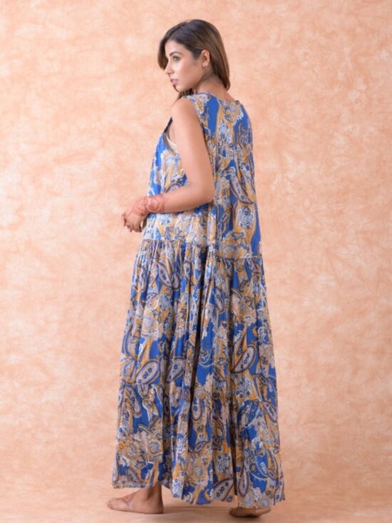 252. Printed Paisley Dress - Picture 2 of 2